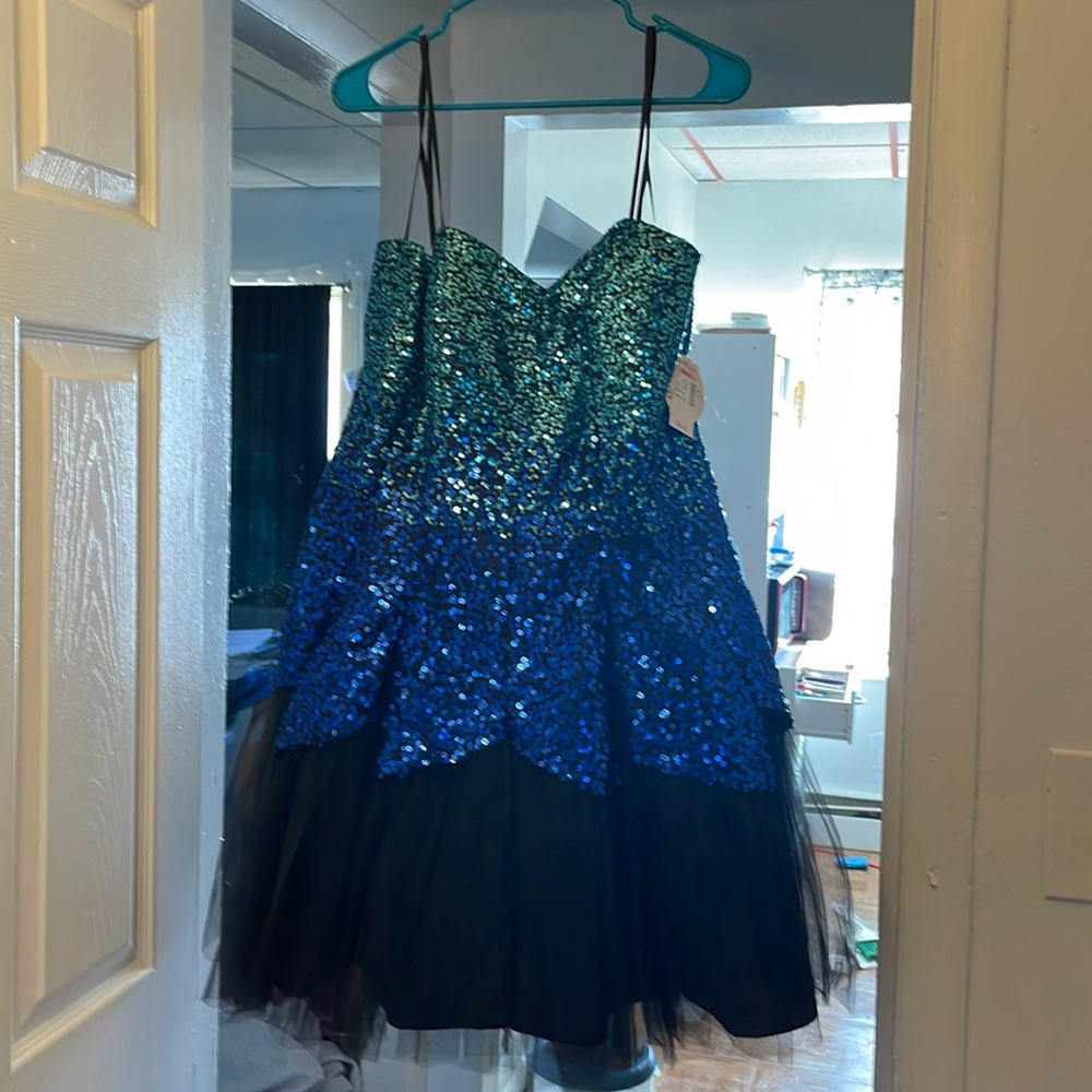 Debs prom dress 14 blue